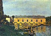 Alfred Sisley Maschinenhaus der Pumpe in Marly oil painting artist
